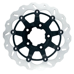 13″- 330mm Floating Wave Rotor oversize brackets sold seperately (Axial Brackets: SP065K and/or SP064K)-Black Carrier – GBDU009