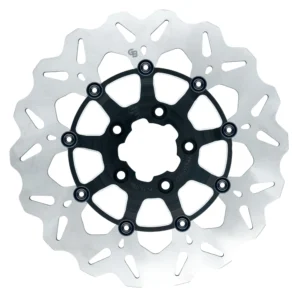 11.5″- 292mm Floating Wave – Black Carrier with Silver Contrast Cut – GBDU013