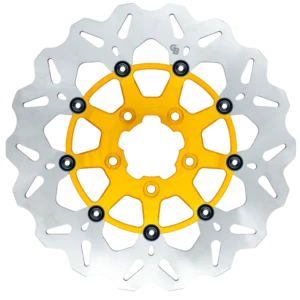 11.8″- 300mm Floating Wave Rotor Gold Carrier – GBDU025
