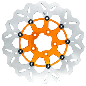 11.8″- 300mm Floating Wave Rotor Orange Carrier – GBDU027