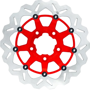 13″- 330mm Floating Wave Rotor oversize brackets sold seperately (Axial Brackets: SP065K and/or SP064K)- Red Carrier – GBDU032