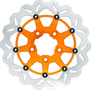 13″- 330mm Floating Wave Rotor oversize brackets sold seperately (Axial Brackets: SP065K and/or SP064K)- Orange Carrier – GBDU033