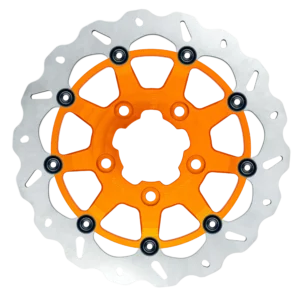 13 inch (330mm) Full Floating Wave Narrow band rotor – Orange Carrier – BRACKET NOT INCLUDED(Radial Mount) – GBDU037